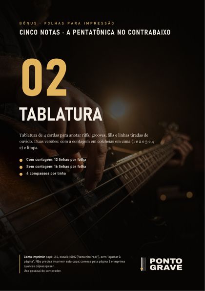 Bônus: Tablatura